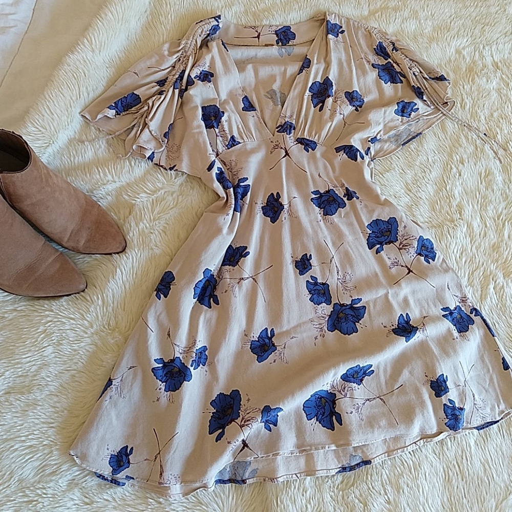 Free People Plunge Dress with Pockets